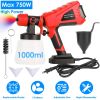 750W Electric Paint Sprayer Handheld HVLP Spray Painter Painting Spray Gun For Fences Brick Walls