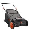 VEVOR Push Lawn Sweeper, 21-inch Leaf & Grass Collector, Strong Rubber Wheels & Heavy Duty Thickened Steel Durable to Use with Large Capacity 3.5 cu.