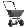 VEVOR Broadcast Spreader, 25 LB Walk-Behind Turf Spreader with 8" Wheels, Steel Push Fertilizer Spreader, Garden Seeder, and Salt Spreader, Designed f