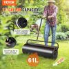 VEVOR Lawn Roller, 17 Gallon Sand/Water Filled Yard Roller, Steel Sod Roller with Easy-turn Plug and U-Shaped Ergonomic Handle for Convenient Push and