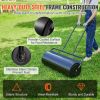 VEVOR Lawn Roller, 17 Gallon Sand/Water Filled Yard Roller, Steel Sod Roller with Easy-turn Plug and U-Shaped Ergonomic Handle for Convenient Push and