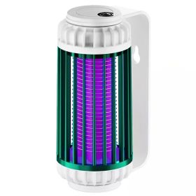 1pc Electric Rechargeable Photocatalytic Anti Mosquito Killer Lamp UV Bug Insect Trap Light Pest Control Repellent (Color: Atrovirens, Items: Direct Plug)