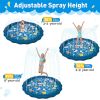 100/170 CM Children Pet Water Mat Summer Beach Inflatable Water Spray Pad Lawn Swimming Pool Mat Pet Sprinkler Outdoor Game Toy